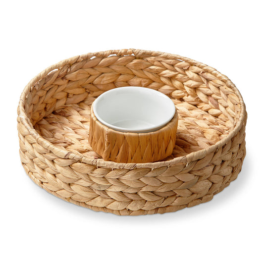 Water Hyacinth Chip & Dip Natural Everyday, Summer