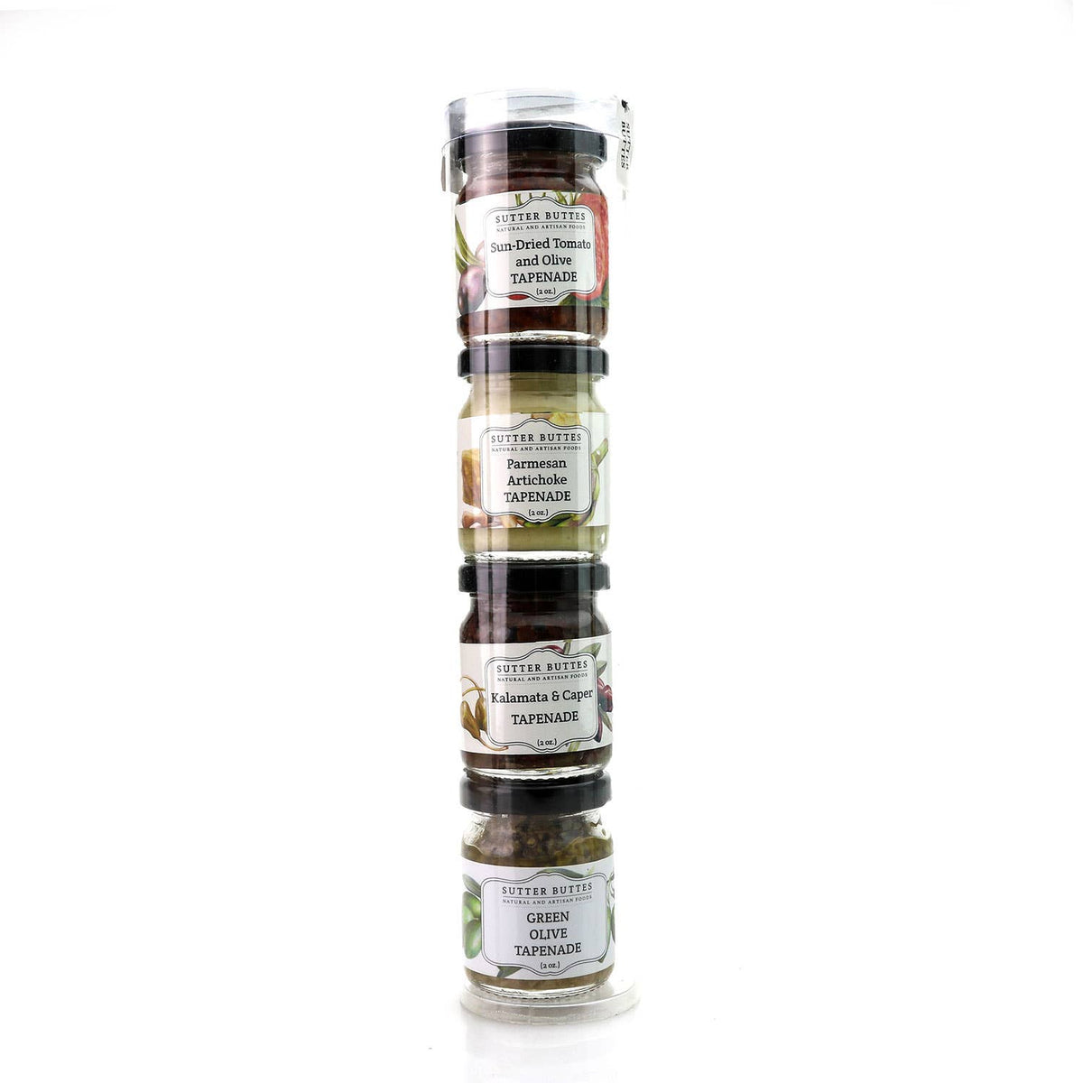 Gourmet Gift Tubes – 4 - 2 oz. mini jars: