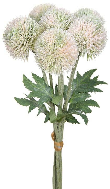 Artificial Globe Thistle Flower Bundle - 3 color options