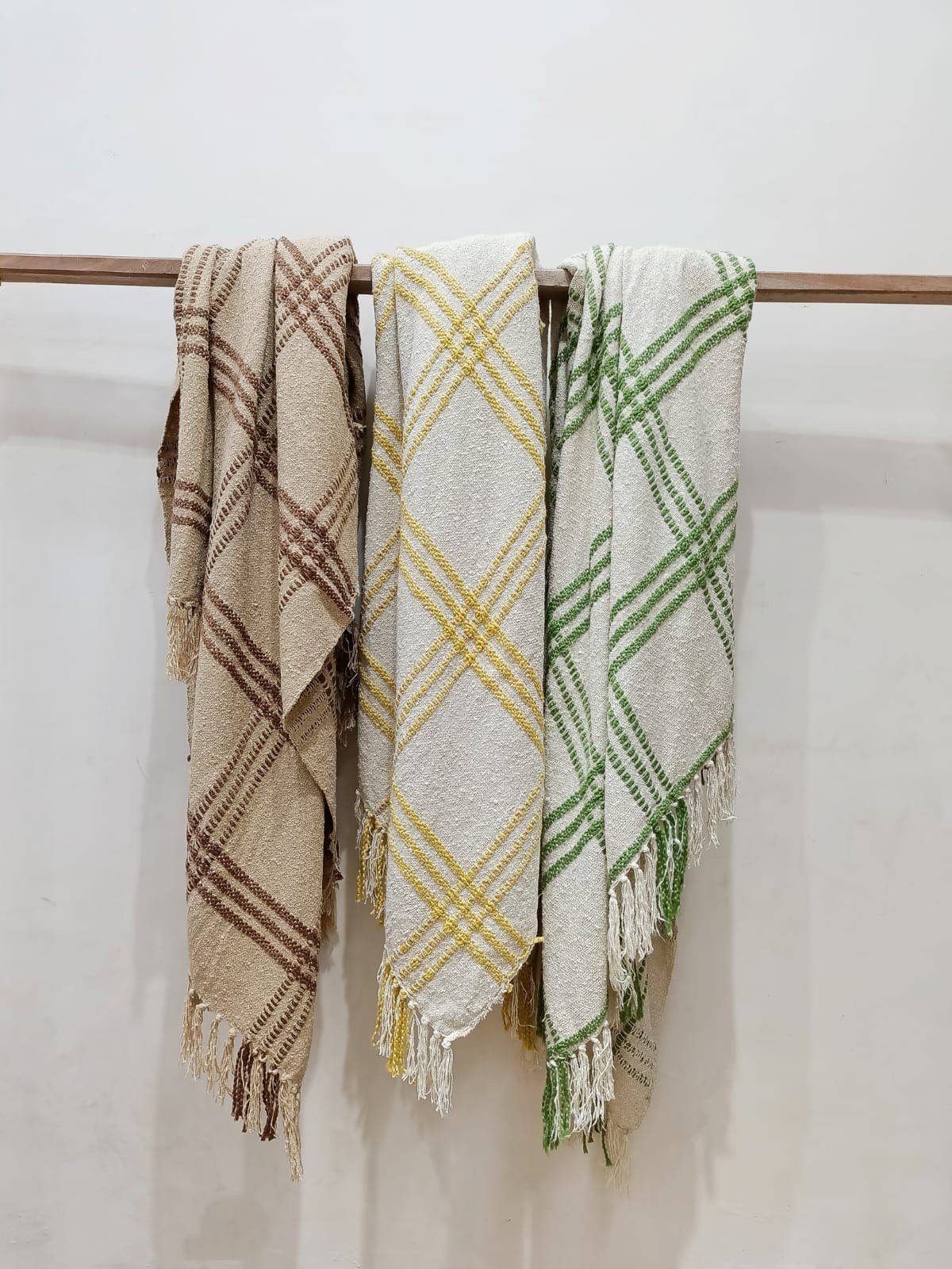 Boho inspired throw for living room | Indian artisanal throw