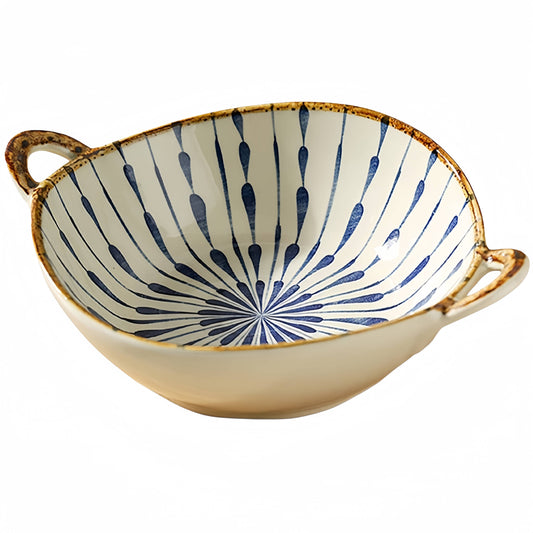 Hand-Painted 27oz Ceramic Artisan Bowl