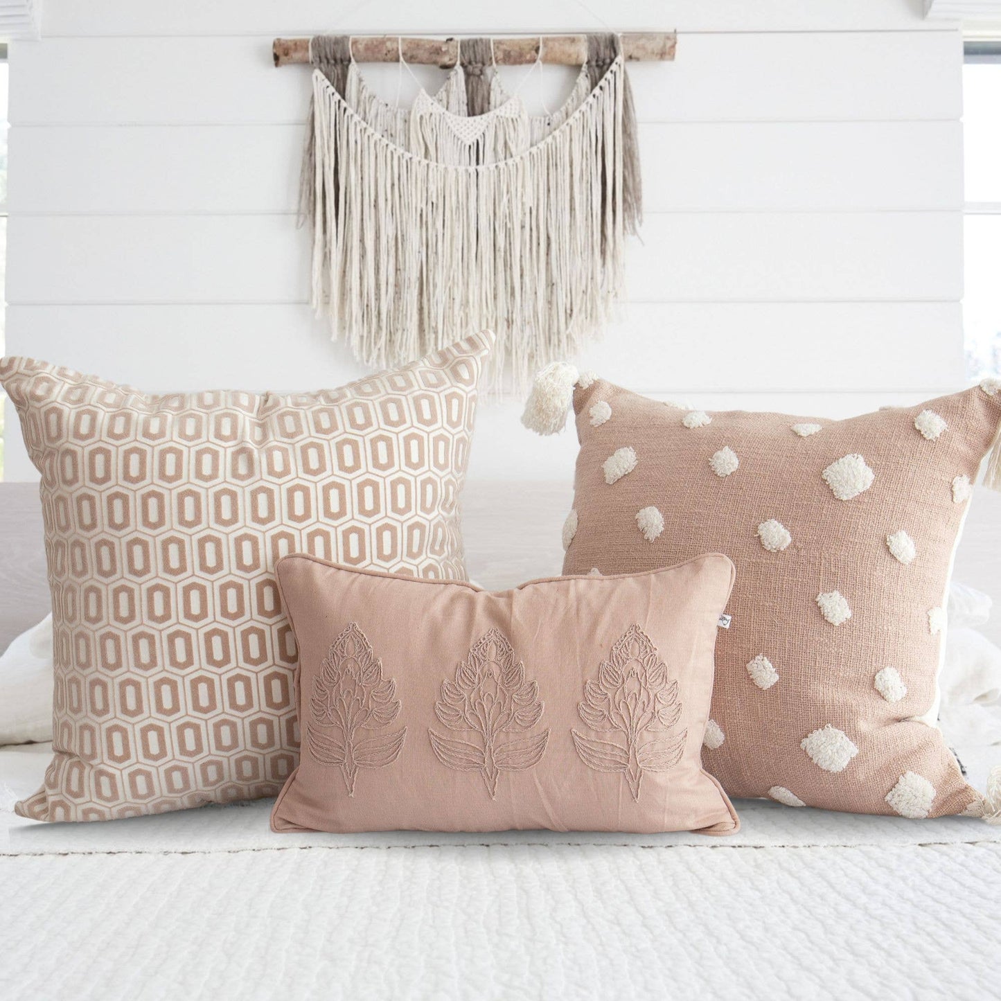Lillee Polka Dot Shag Pillow