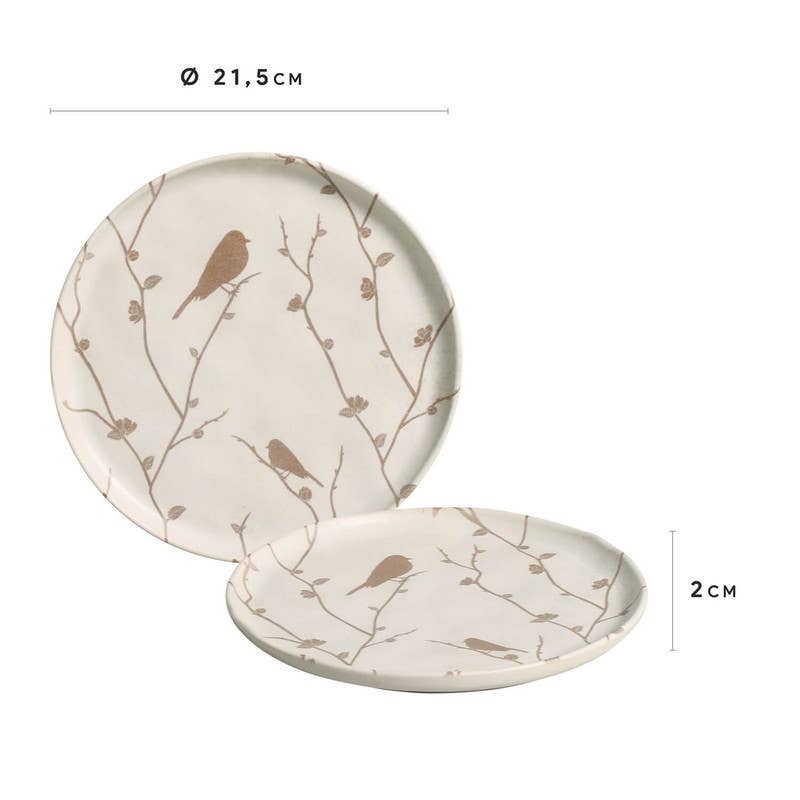 Bio Stoneware Luar Dessert Plate, 8.46"