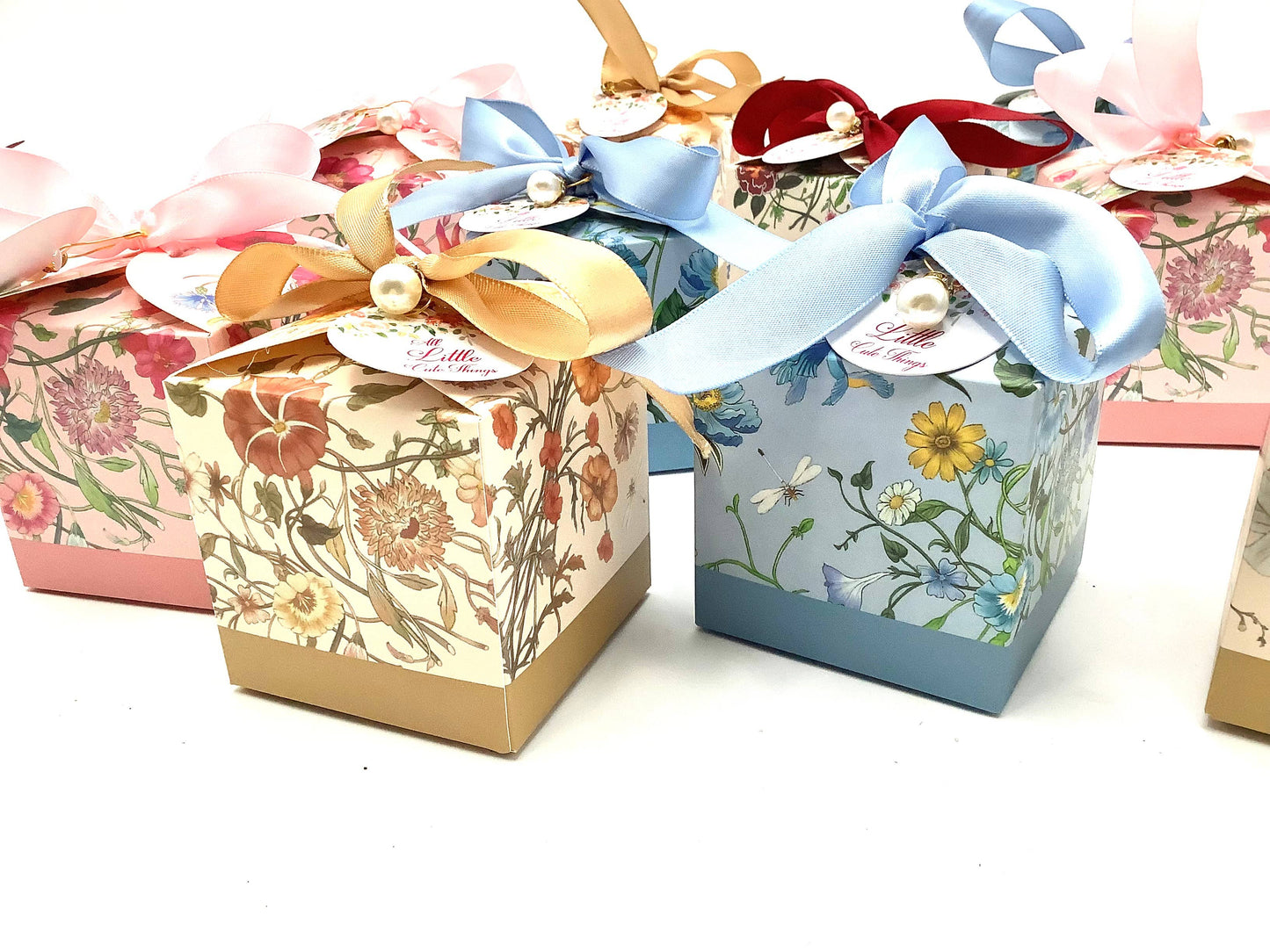 Beautiful Floral Tea Box. Black Tea with Rose Petals Teabag