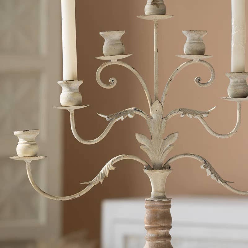 TREE STYLE IRON CANDLE HOLDER