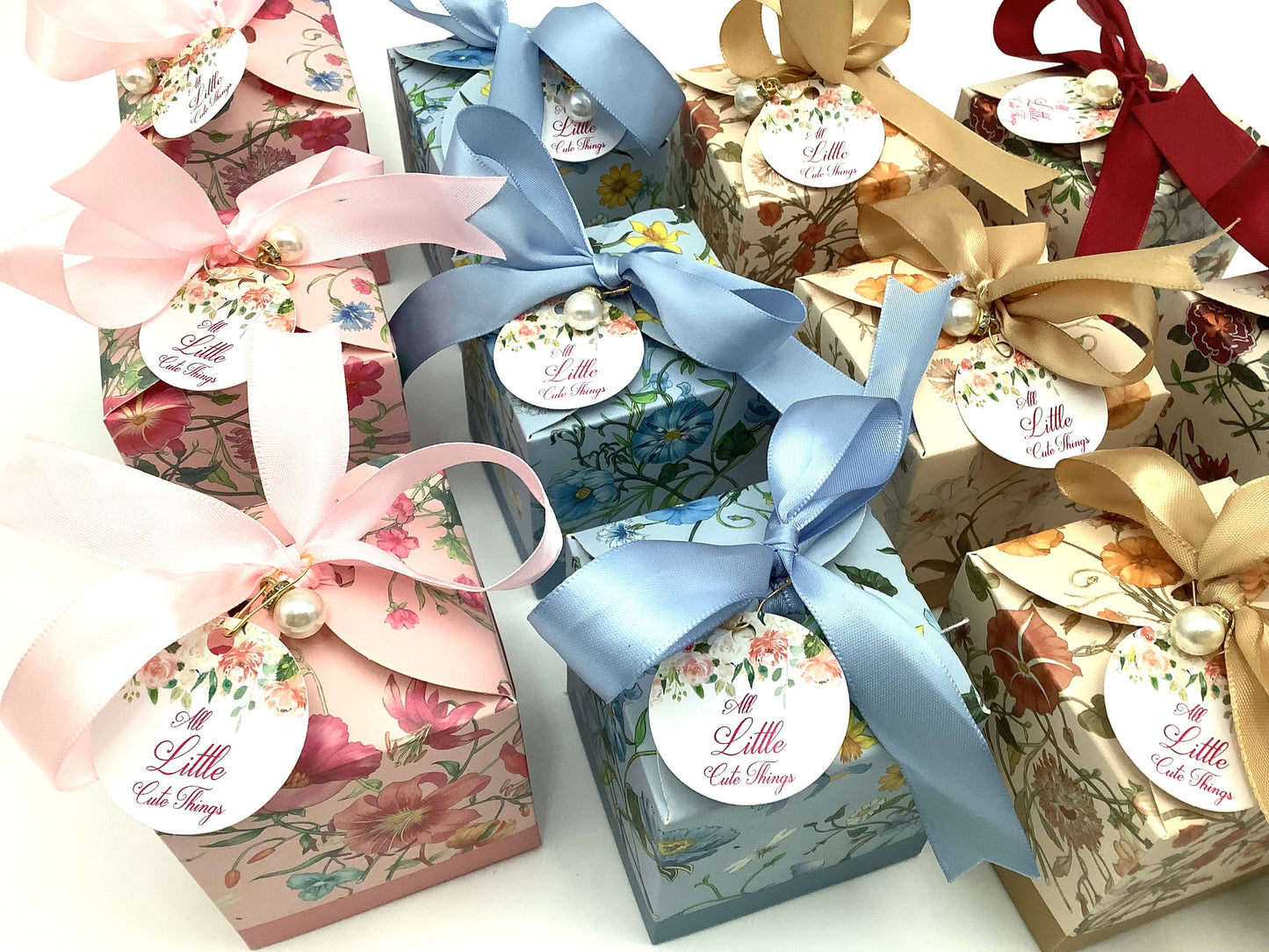 Beautiful Floral Tea Box. Black Tea with Rose Petals Teabag