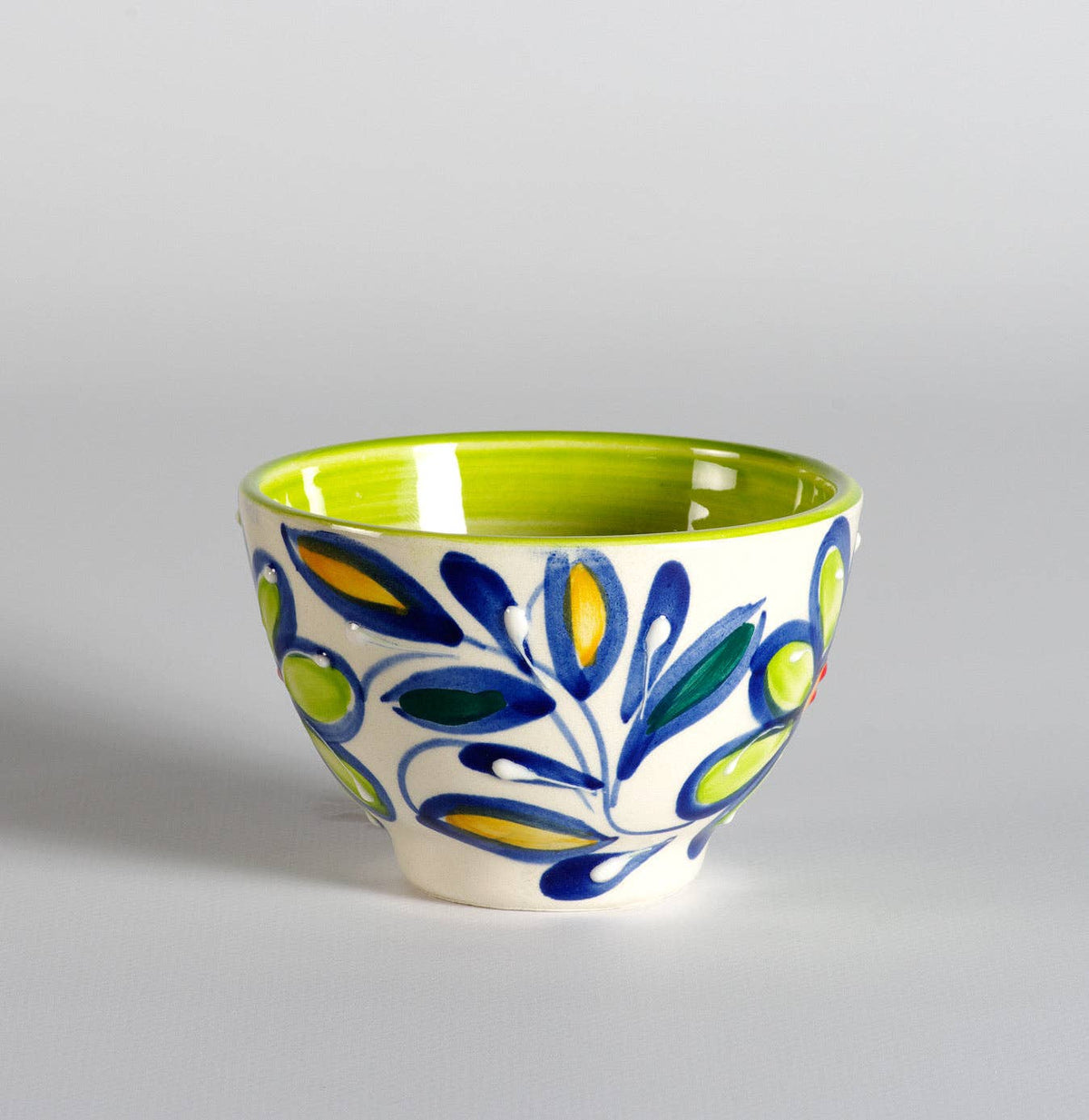 Lime Ceramic Salsa Cup