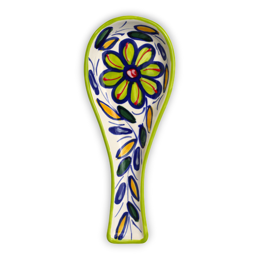 Lime Ceramic Spoon Rest