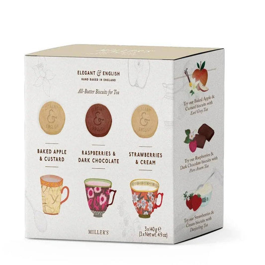 E&E Selection Box: 3 Shortbread Varieties for Tea 4x14.7oz