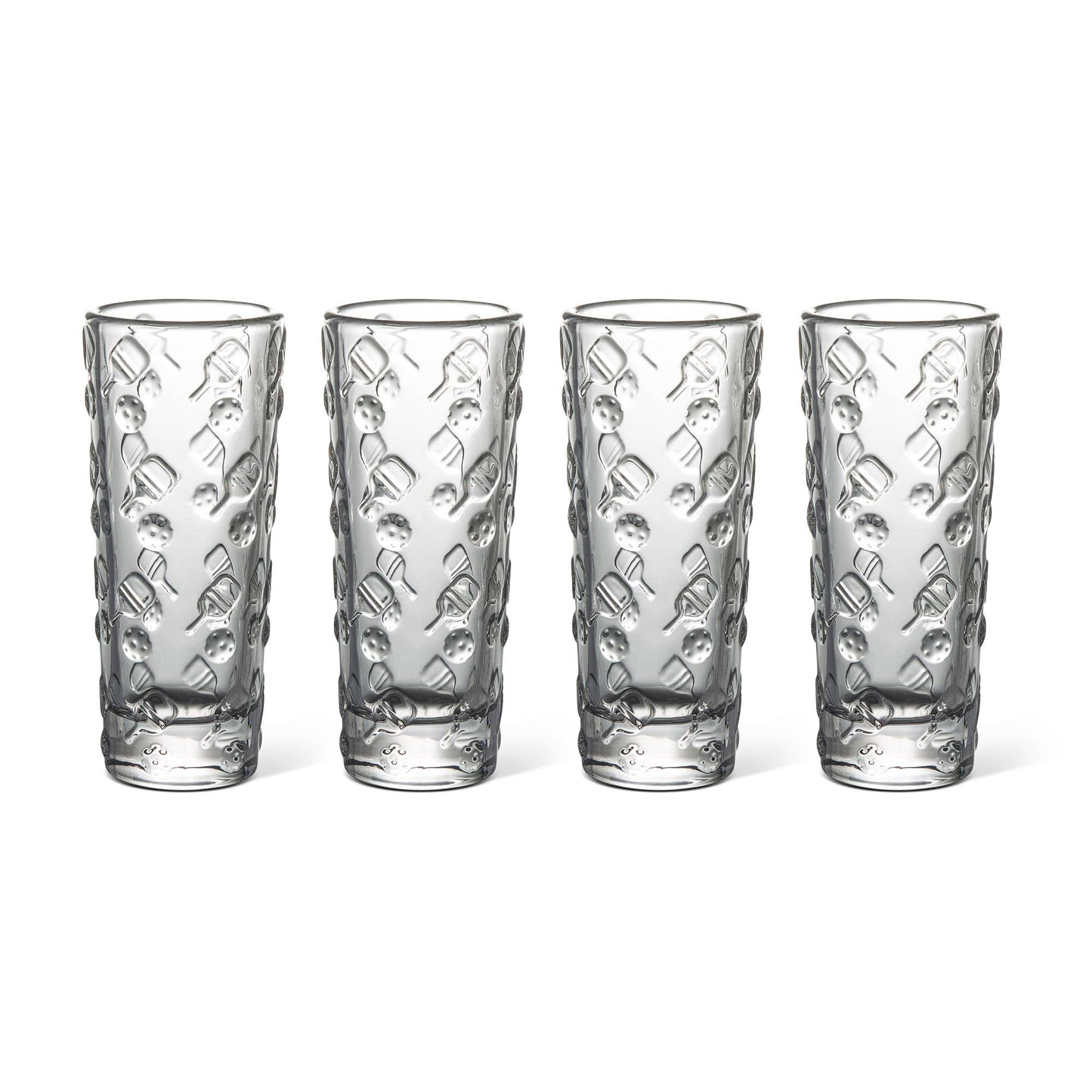 4pk 2oz Embossed Shooters - Pickleball