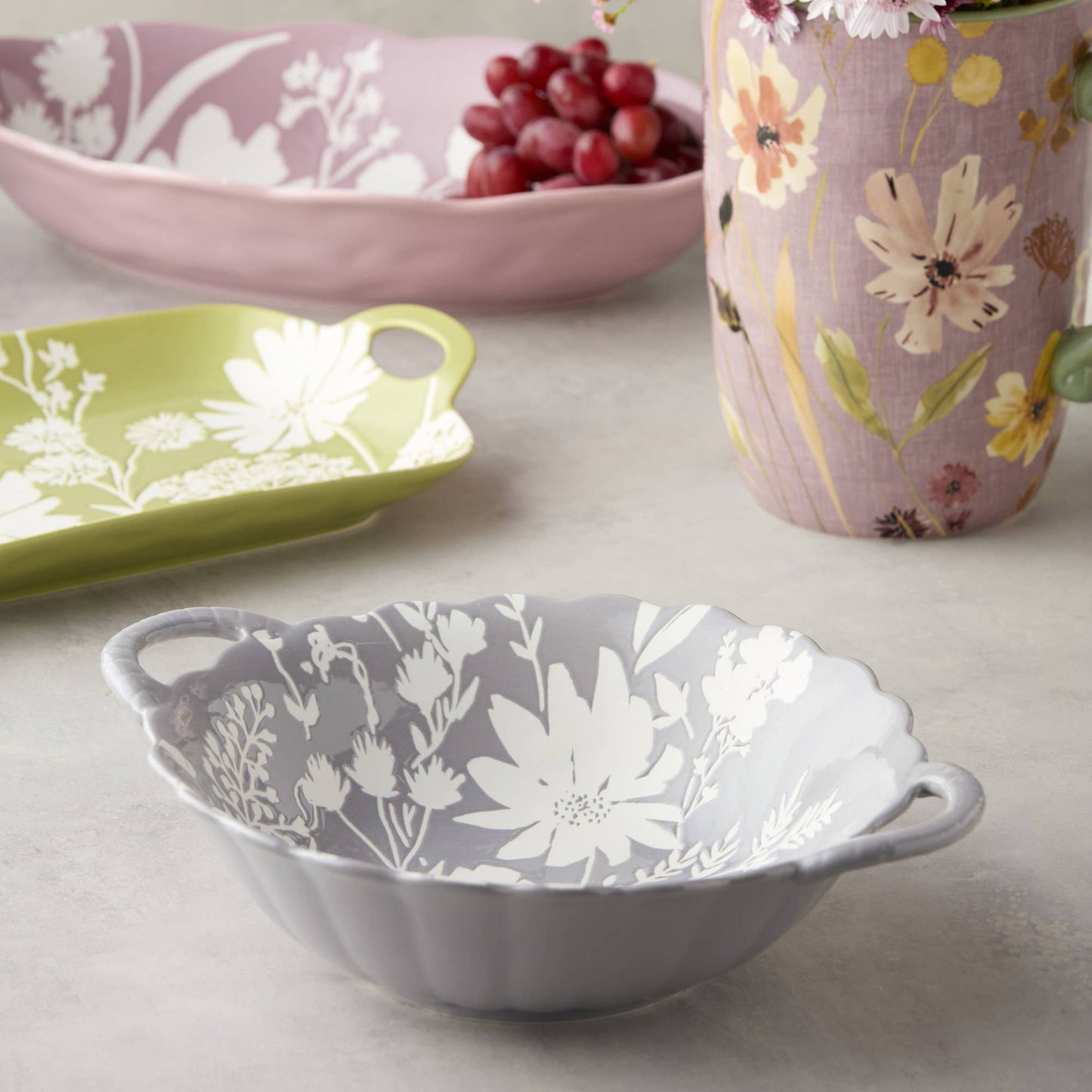 Wildflowers Wax off Round Bowl