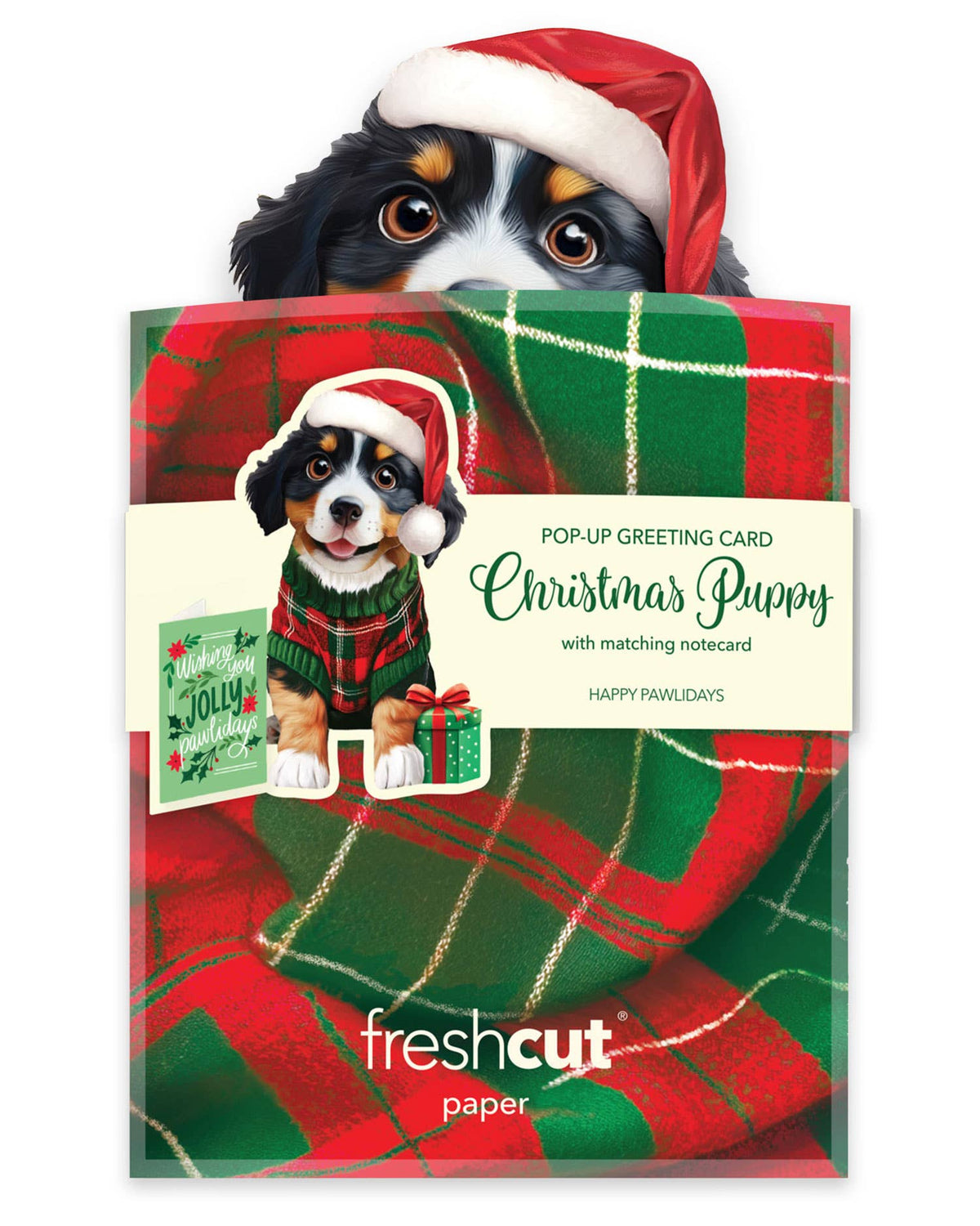 Mini Christmas Puppy Pop-up Greeting Cards