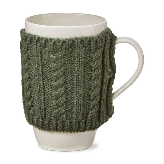 SALE Warm Wishes Sweater Mug - Dark Green