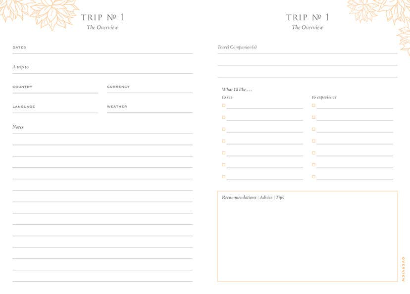 White Lotus: Travel Stationery Set