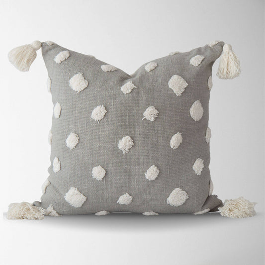 Lillee Polka Dot Shag Pillow