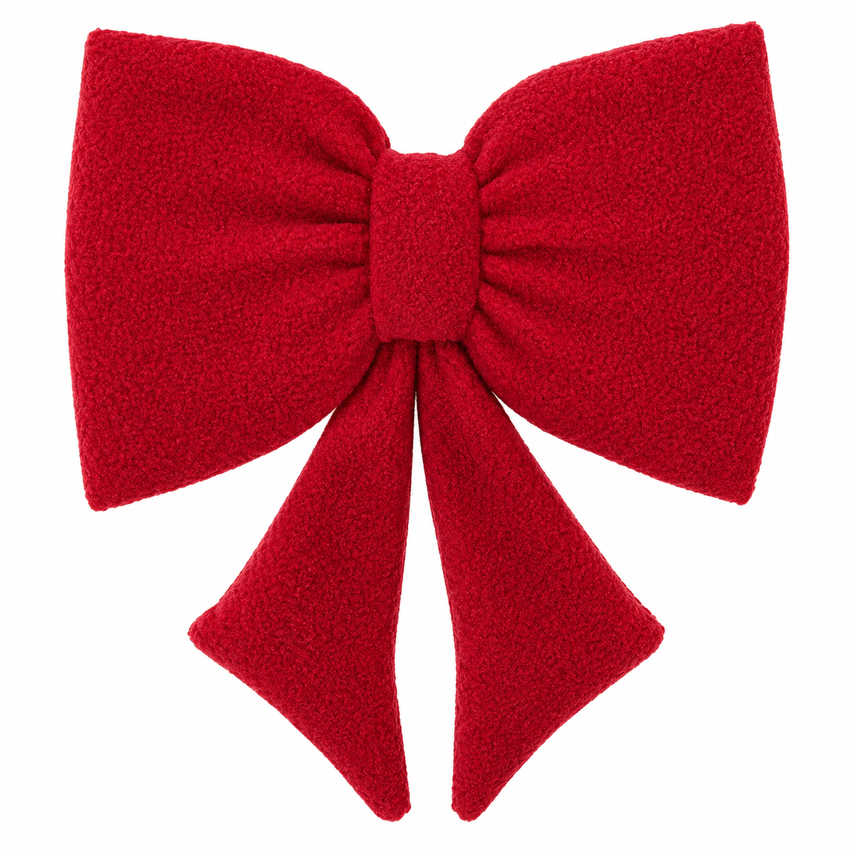 Sherpa Bow Holiday 14"X20" Pillow