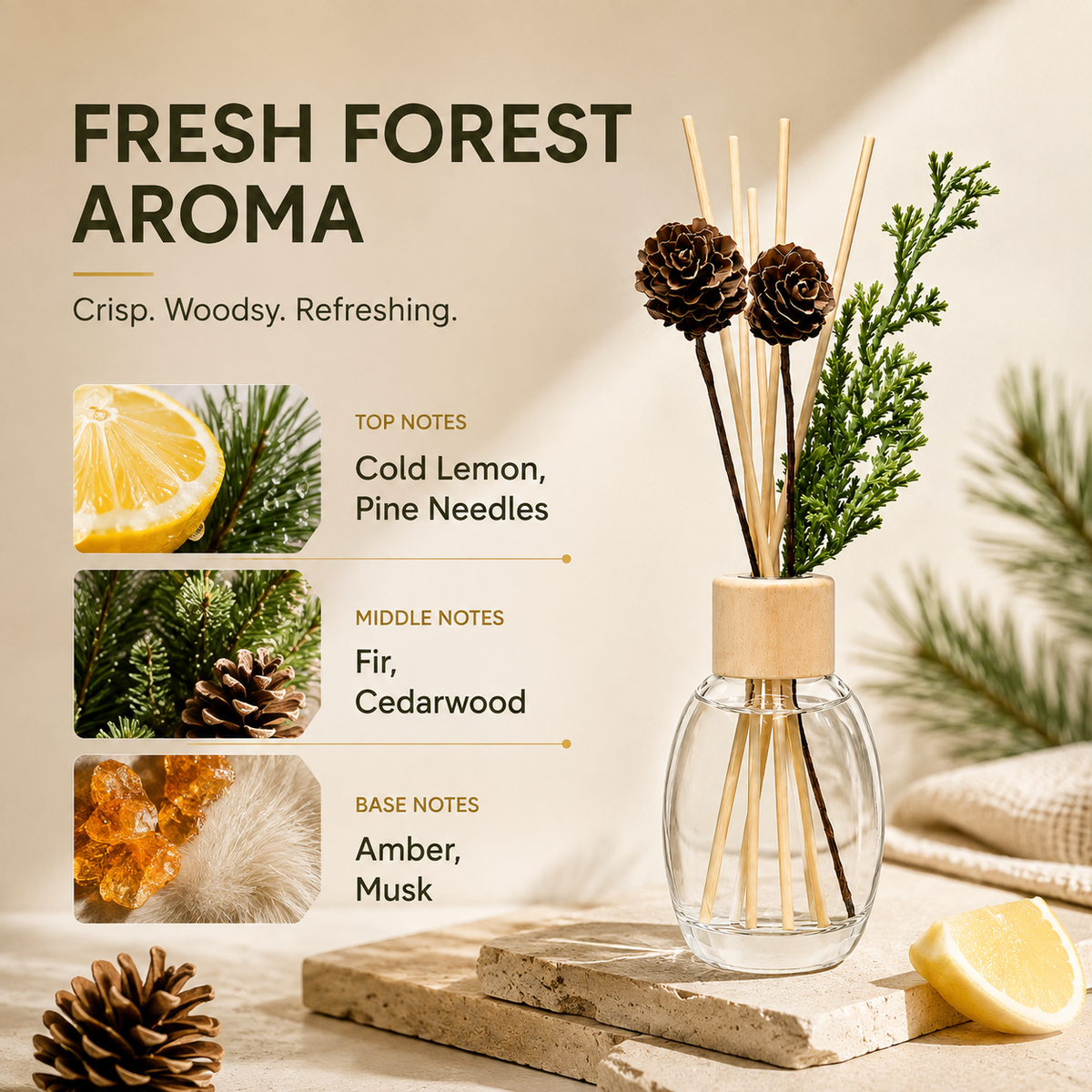 2026 Christmas Gifts - Reed Diffuser Set Everlasting Flower