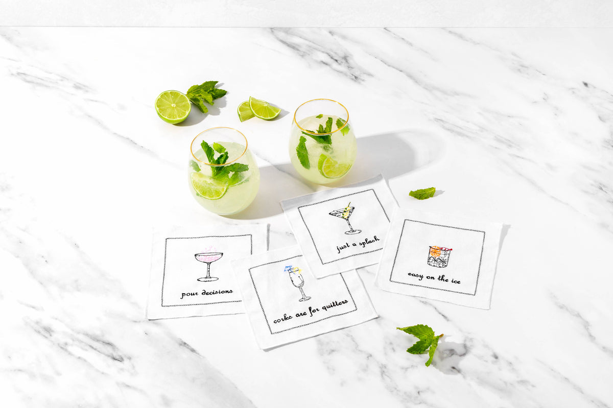 16oz Wine and Napkin Set