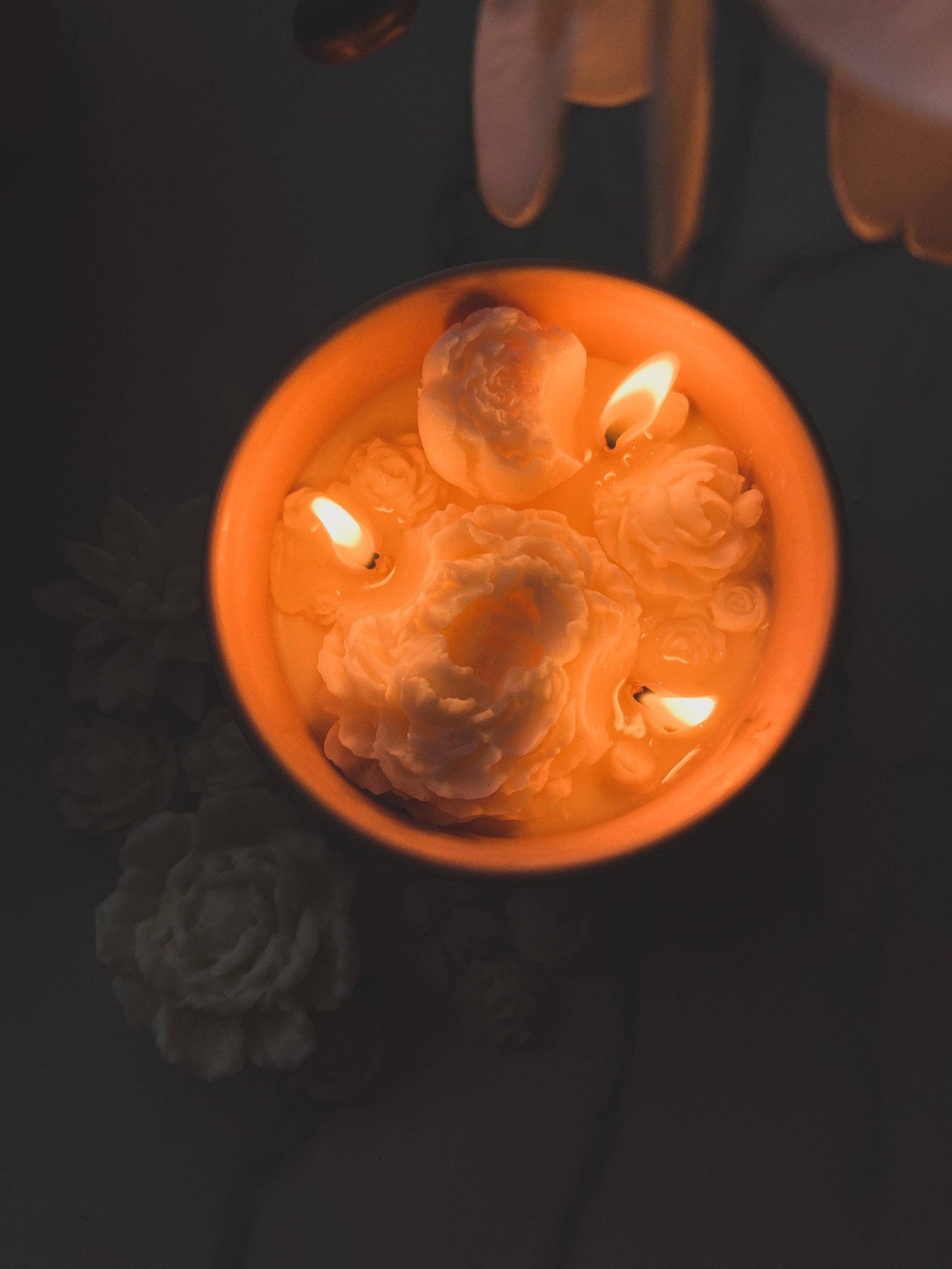 Handmade Ceramic Jar Candle - 8 oz 2.5x4.5in - Container