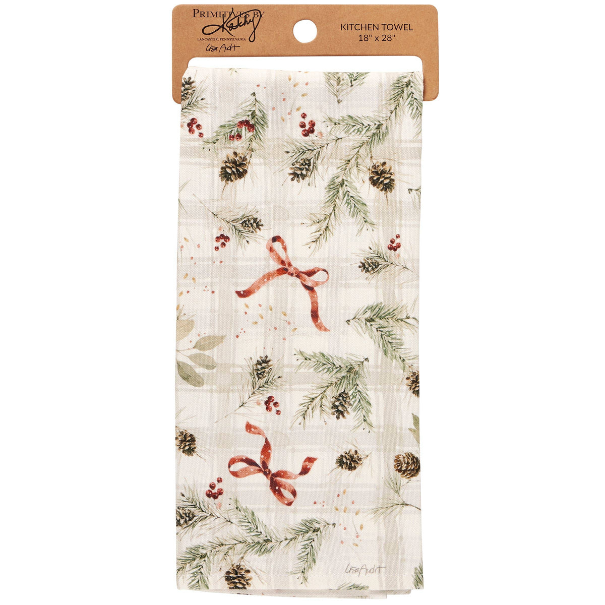 Christmas Greenery Kitchen Towel