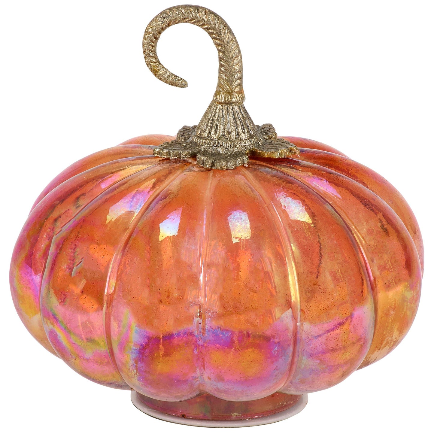 Lighted Glass Pumpkin