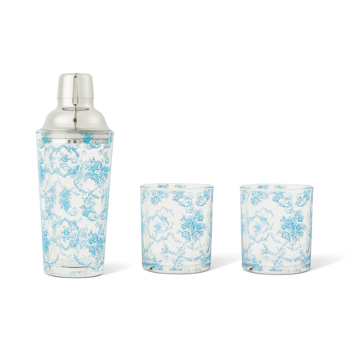 3pc DOF Shaker Set - Blue Toile