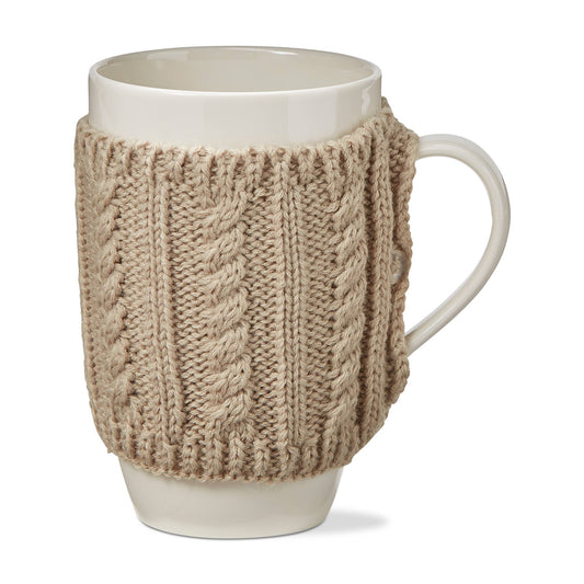 SALE Warm Wishes Sweater Mug - Taupe