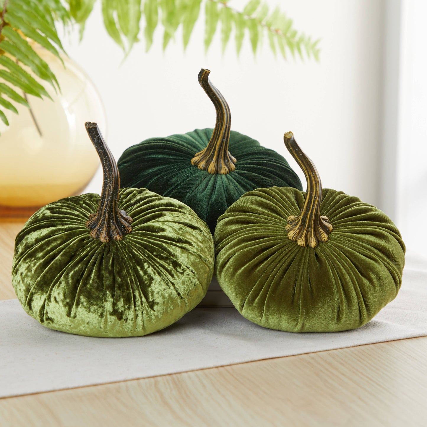 Pumpkin Large Velvet, Fall Decor, Shelf Sitter, Tablescape