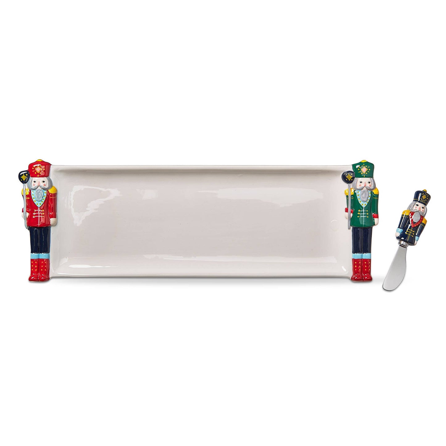 Christmas Nutcracker Platter & Spreader Set of 2