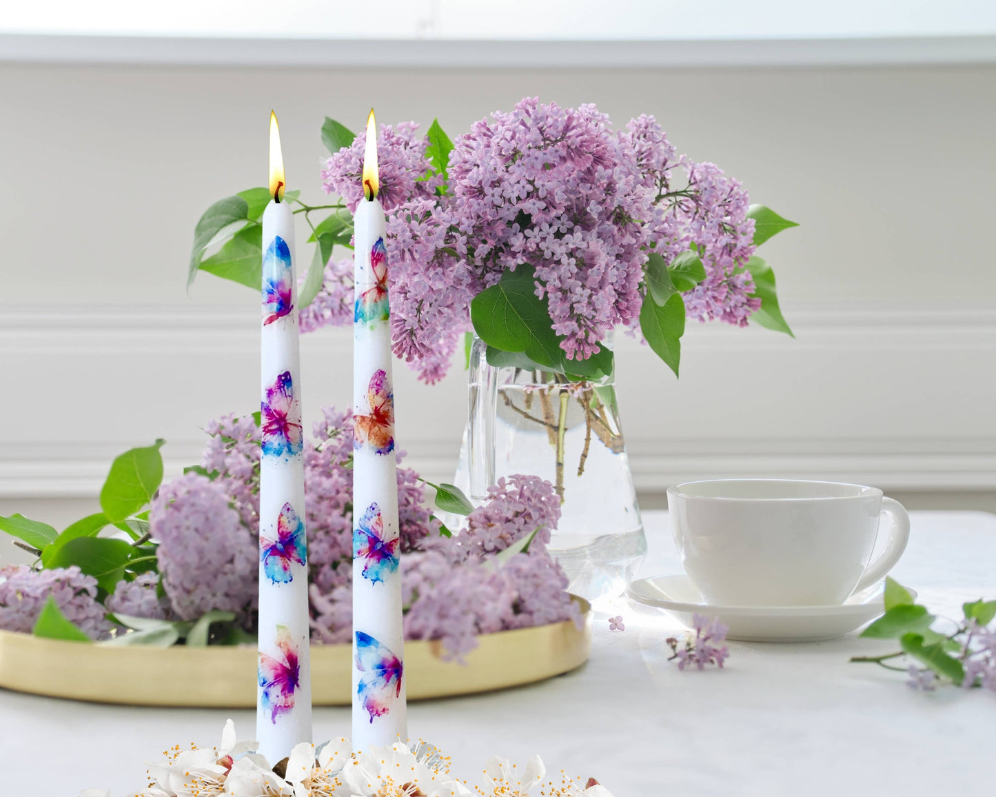 Butterfly Taper Candles Home Decor and Gift