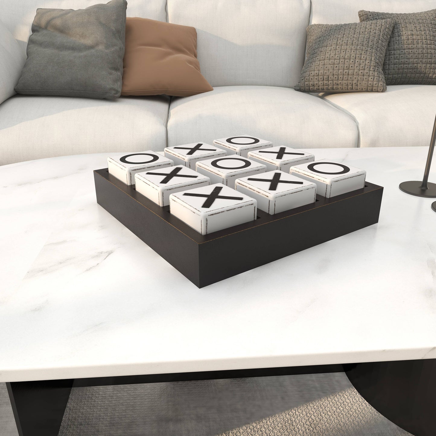 Traditional Black Wooden Game Set