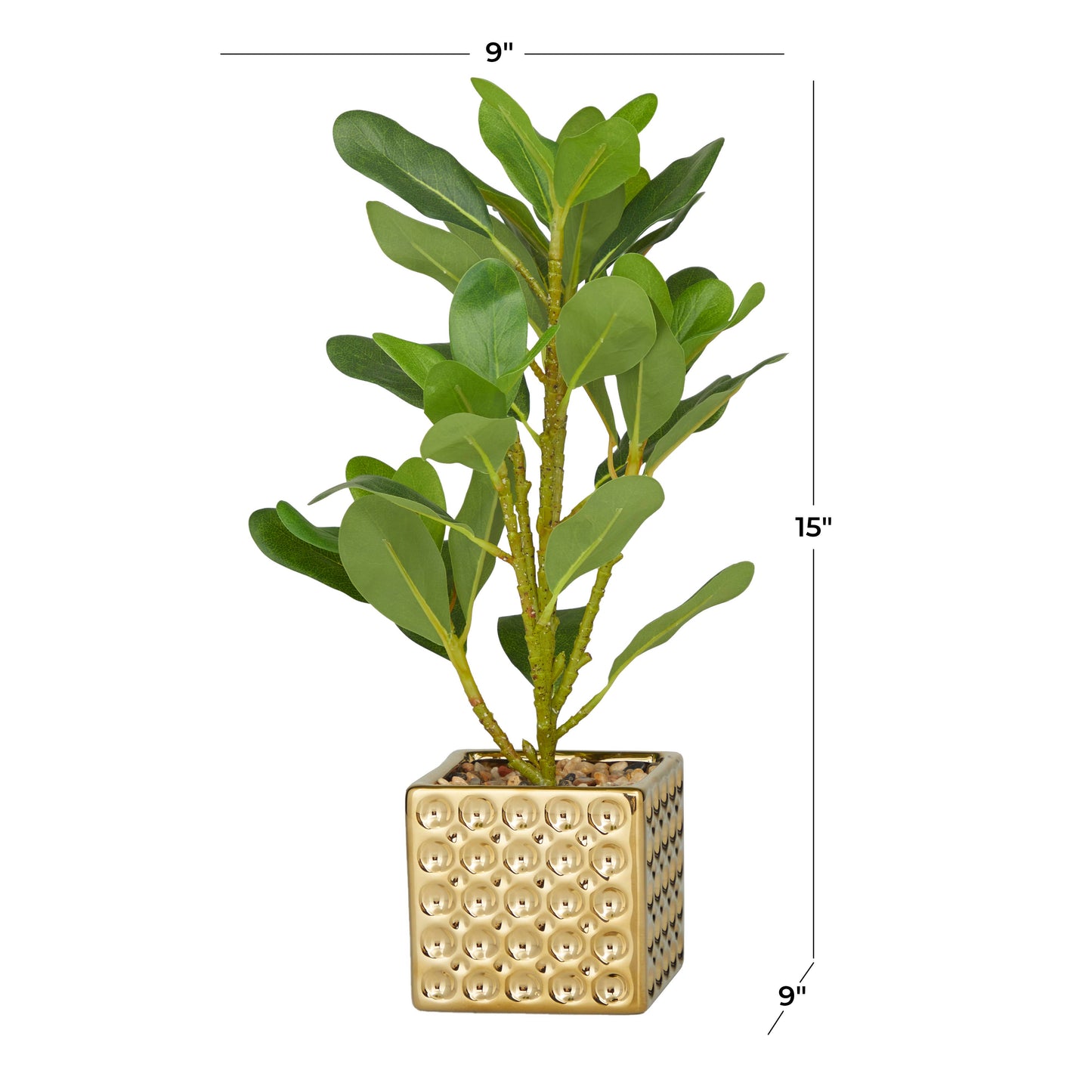 Glam Green Faux Foliage Artificial Plant