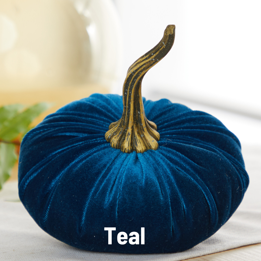 Pumpkin Large Velvet, Fall Decor, Shelf Sitter, Tablescape