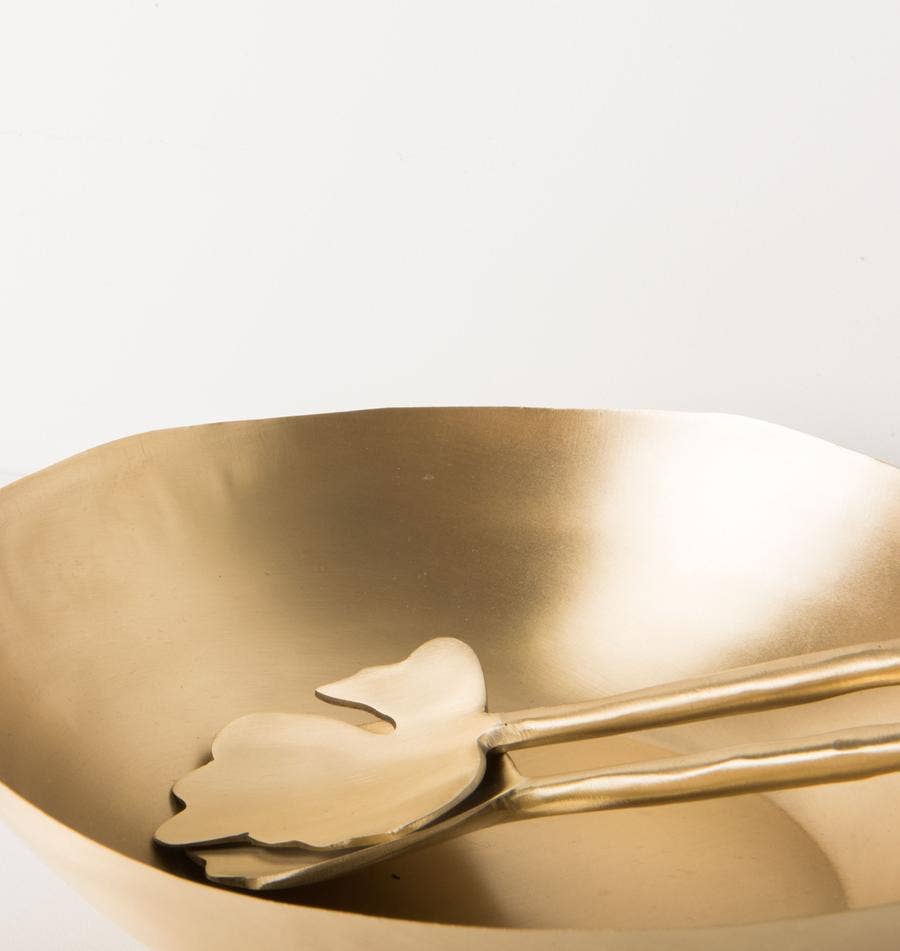 Set Of 2 Leaf Salad Servers In Giftbox