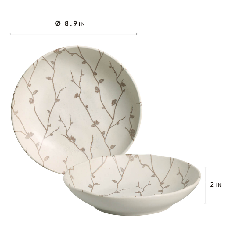 Bio Stoneware Luar Salad Bowl, 28 Oz