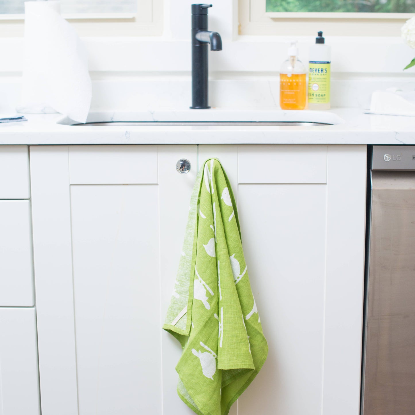 Birdie Linen Tea Towel