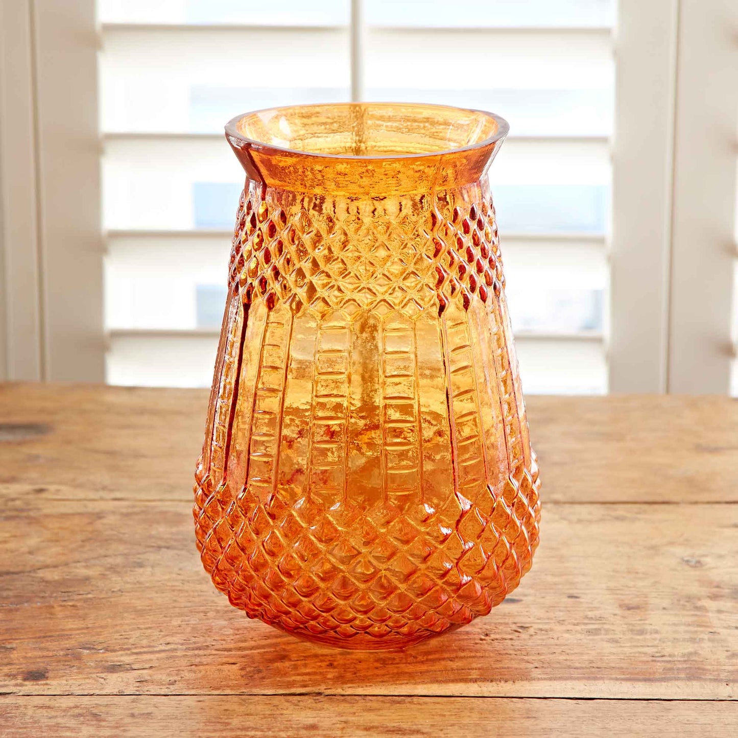 Orange Recycled Glass Vase
