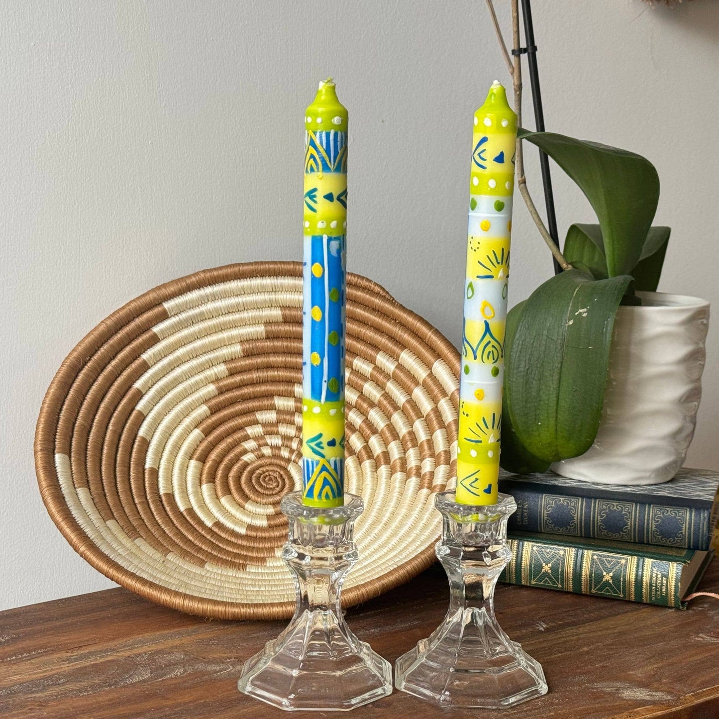 Tall Hand Painted Candles - Ihlobo Design
