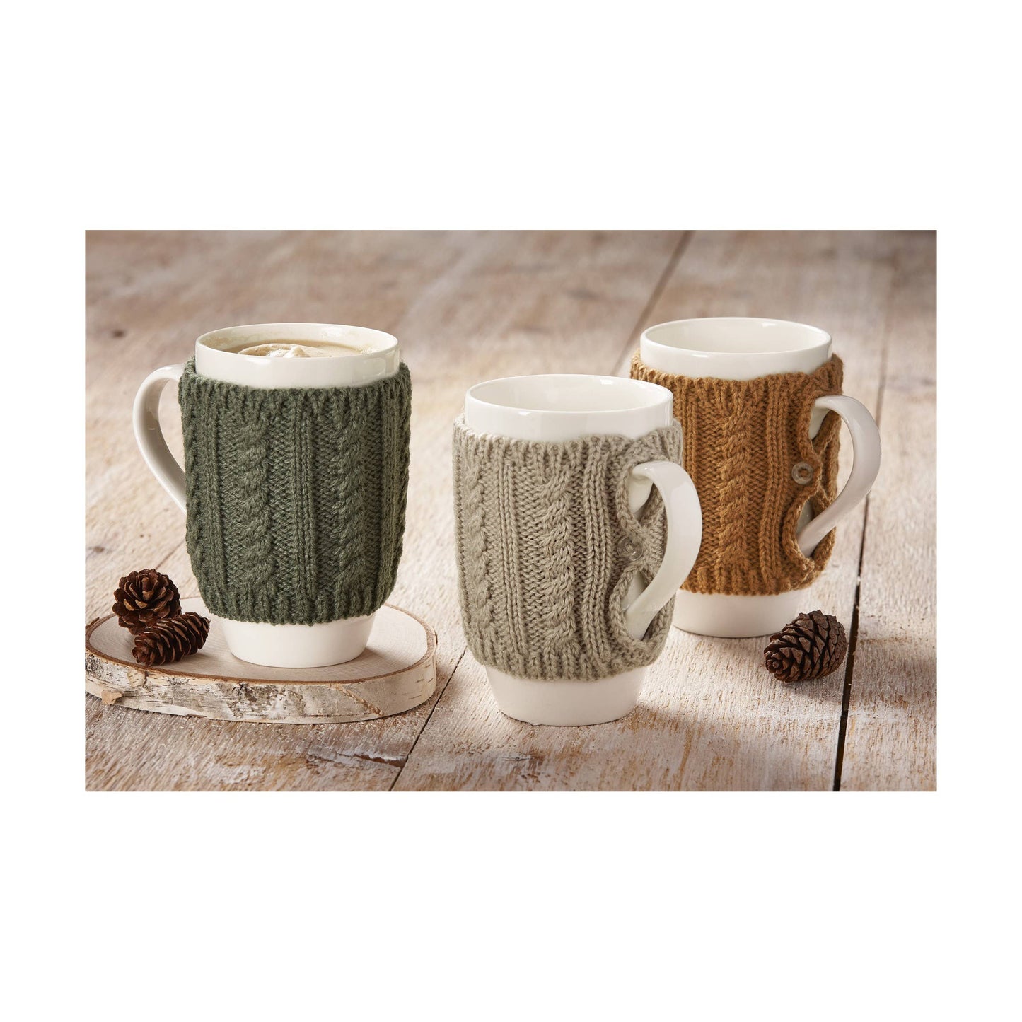 SALE Warm Wishes Sweater Mug - Taupe