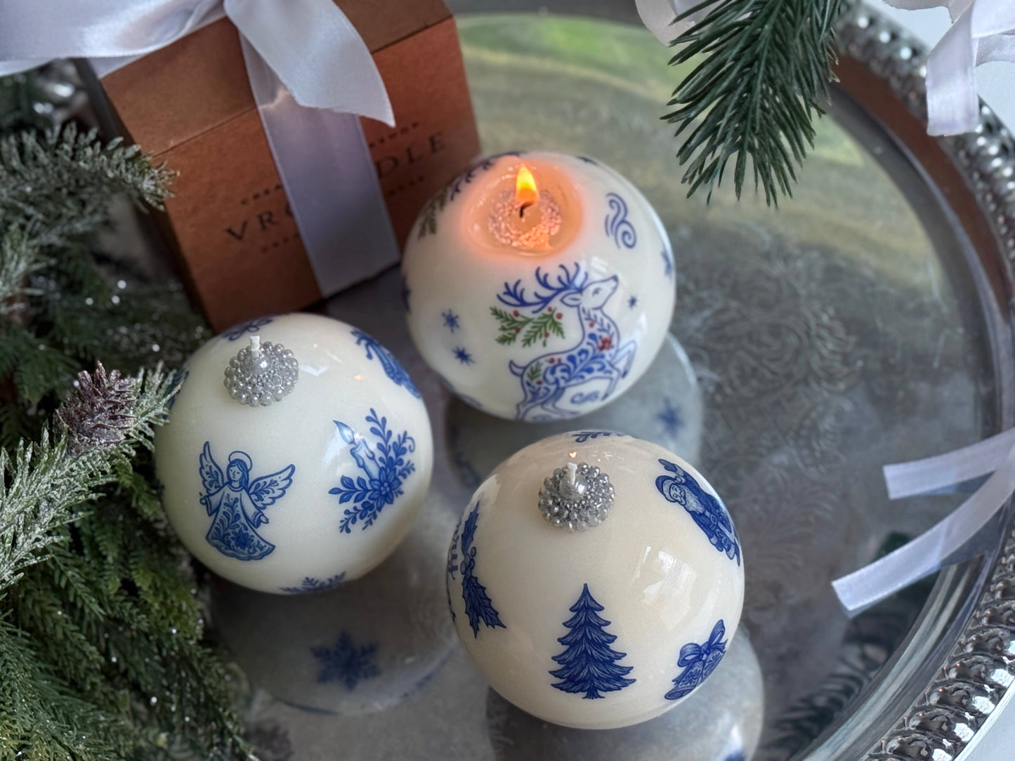 Christmas candle in Gift Box - 1pc | Unique Holiday Xmas