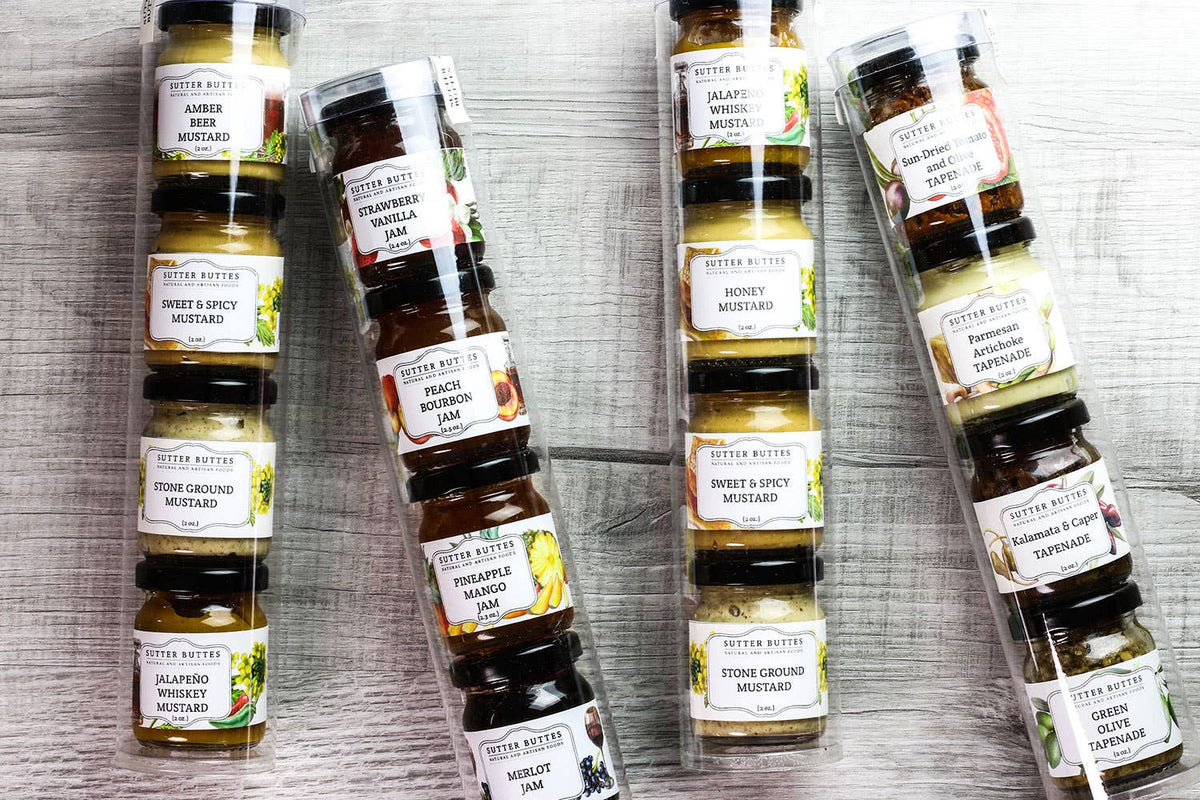 Gourmet Gift Tubes – 4 - 2 oz. mini jars: