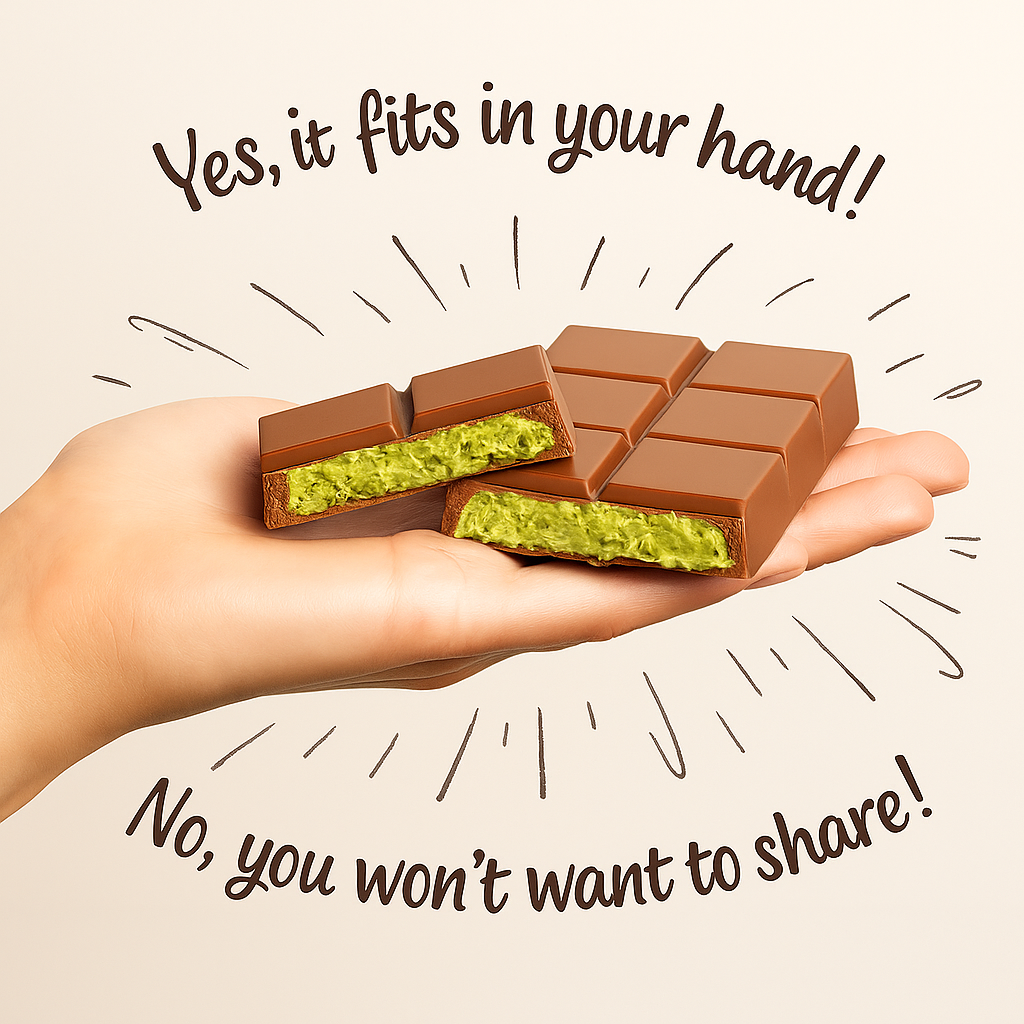 UniqBite Viral Dubai Chocolate Bar | 3.17oz (90g)