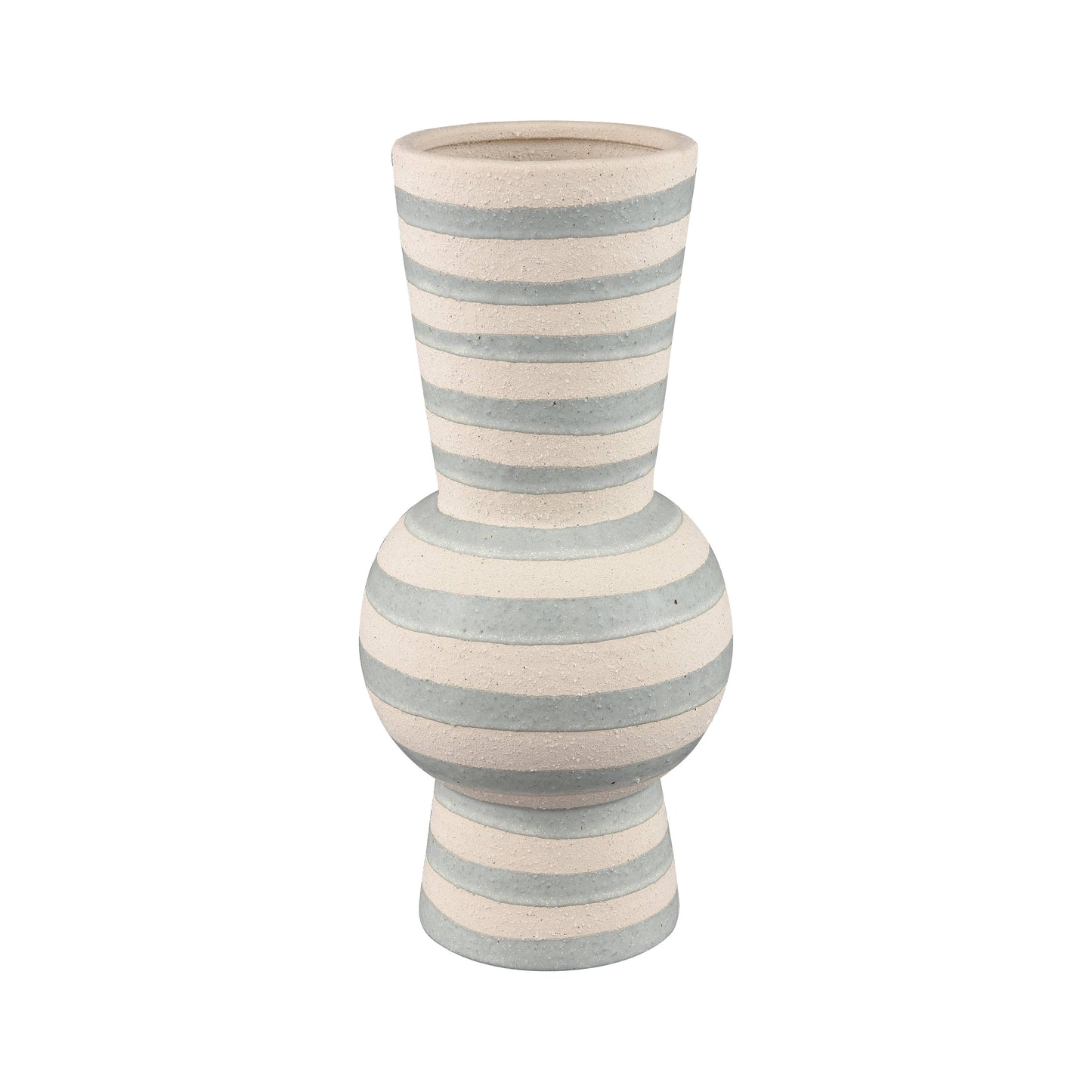 Lena Decorative Striped Ceramic Vase