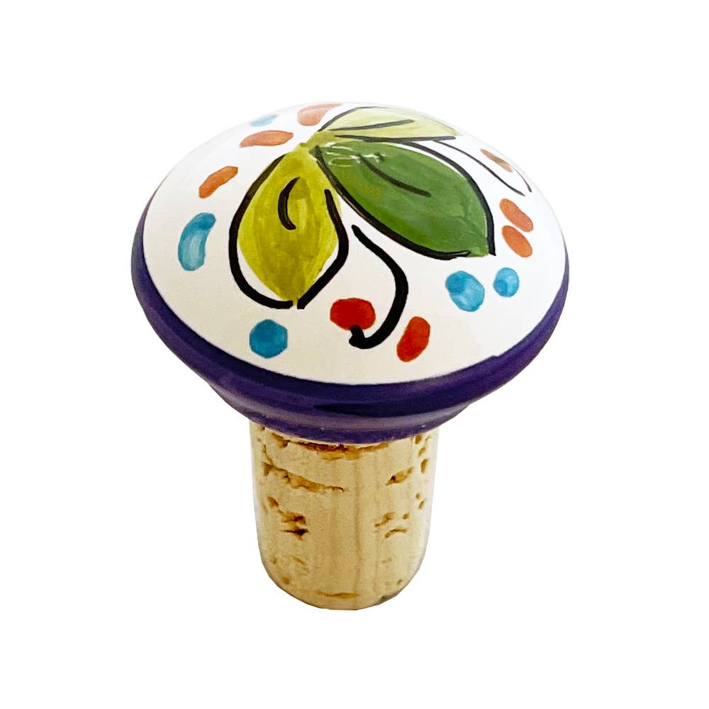 8 piece hand painted Limoncello set