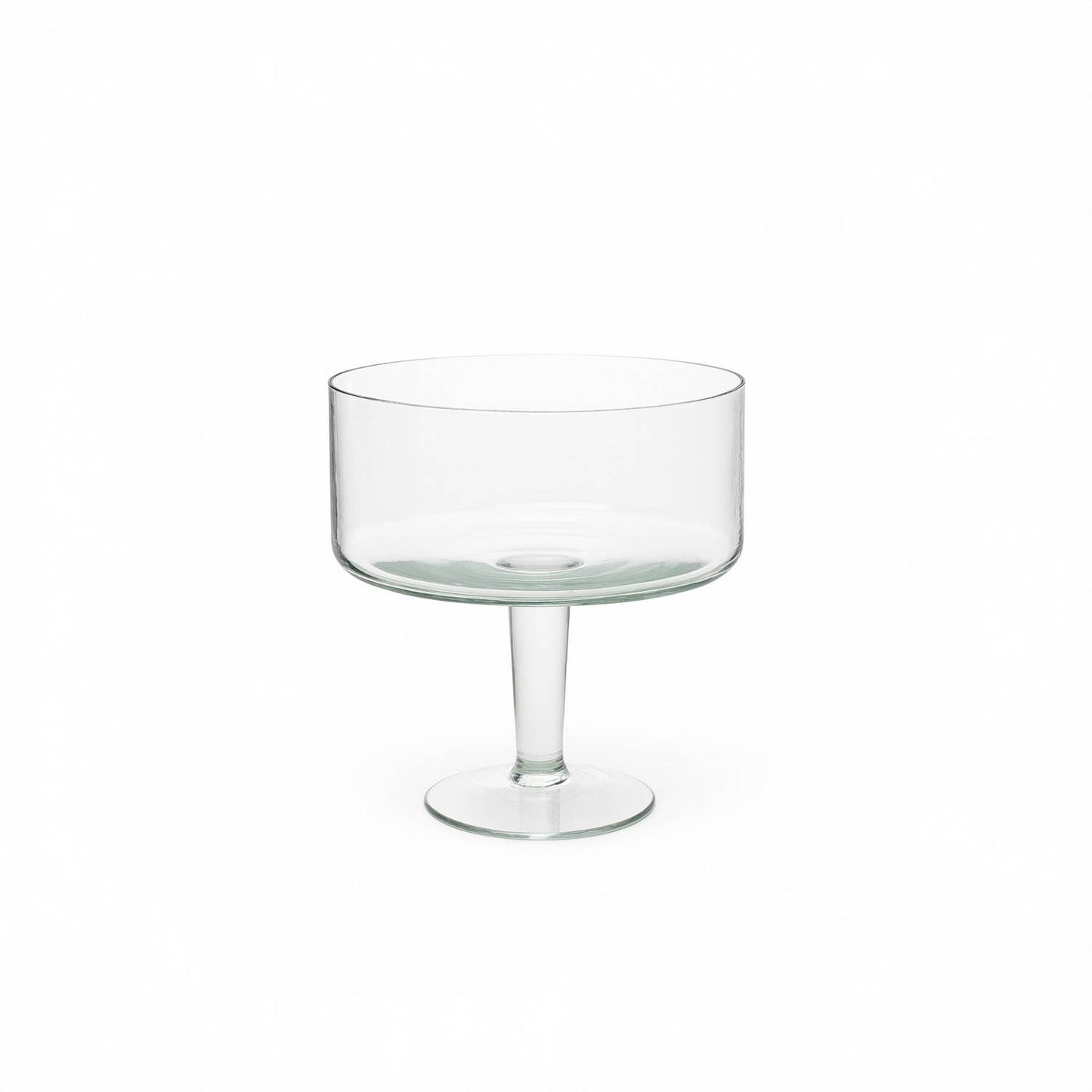 Sm. Pedestal Glass Jar with Wood Top