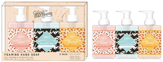 3pk 500ml Rectangle Foaming Hand Soap