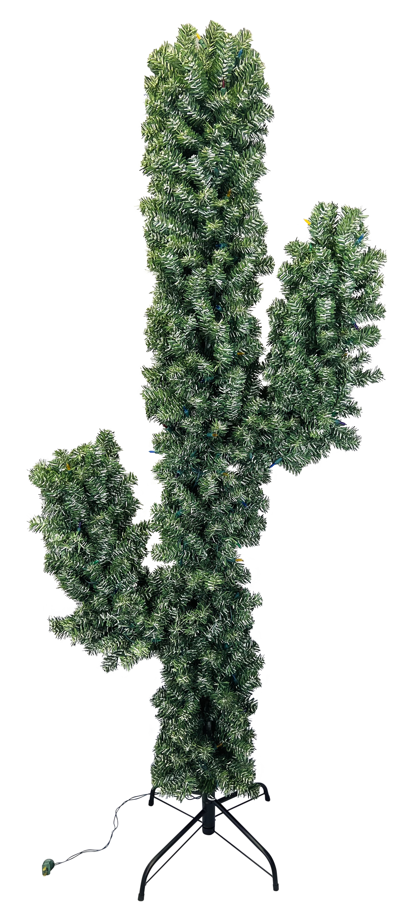 Pre-lit LED Lights Cactus Christmas Tree 6 Foot Tall