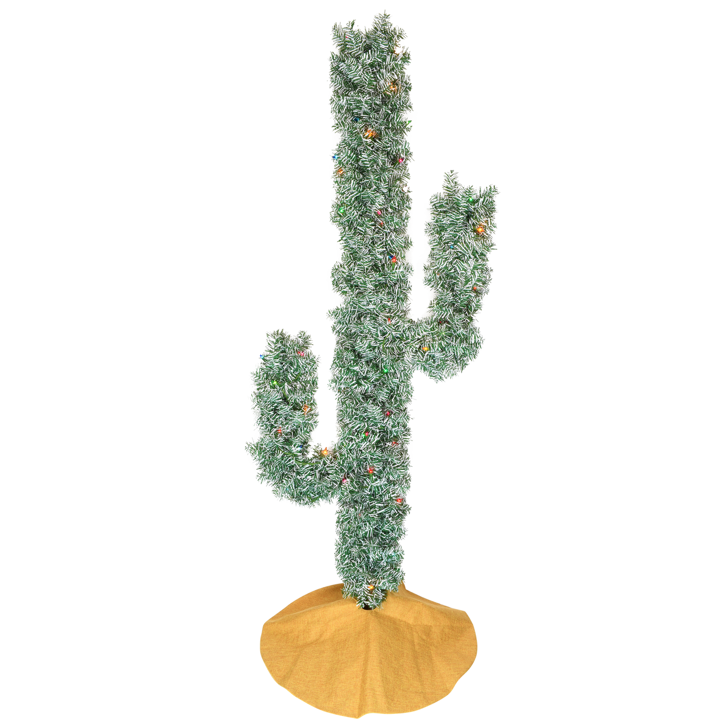 Pre-lit LED Lights Cactus Christmas Tree 6 Foot Tall