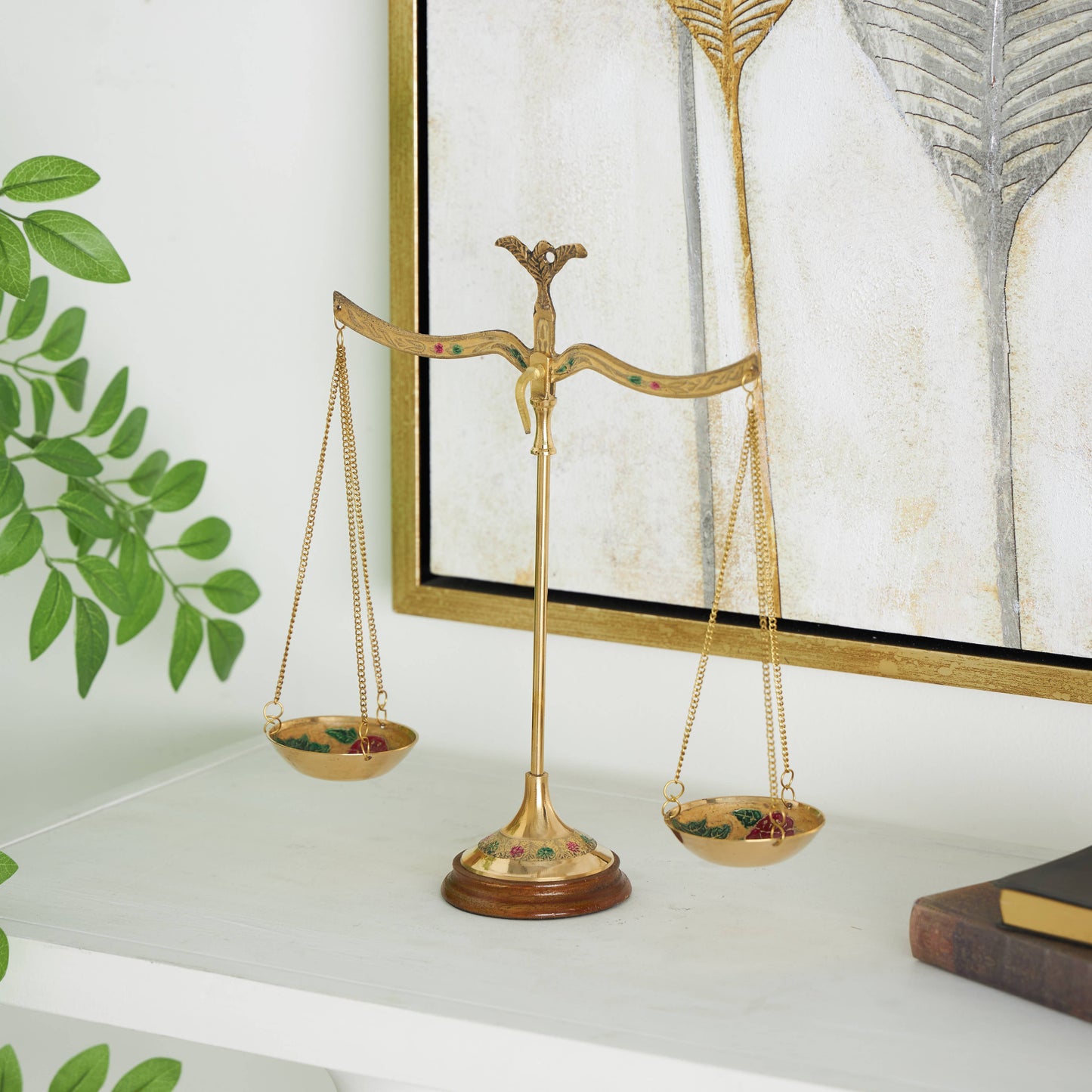 A-30651: BRASS SCALE 12"W, 12"H