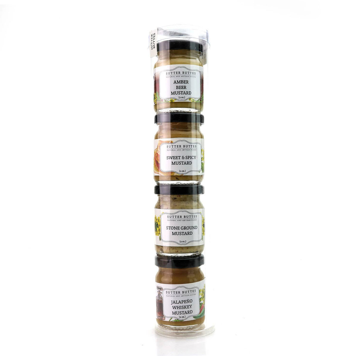 Gourmet Gift Tubes – 4 - 2 oz. mini jars: